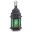 _GREEN GLASS MOROCCAN STYLE LANTERN image