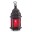 _RED GLASS MOROCCAN STYLE LANTERN image